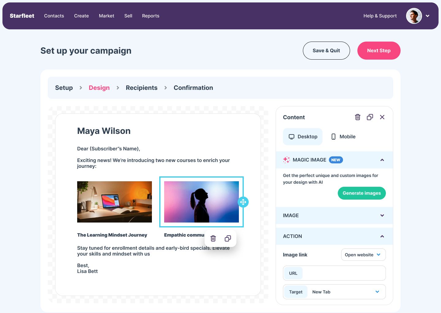 Craft and Send Awesome Email Campaigns.